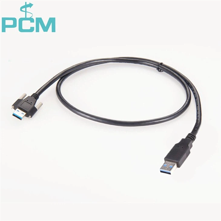 USB3.0 A Right Angle with M2 Screw Lock Cable
