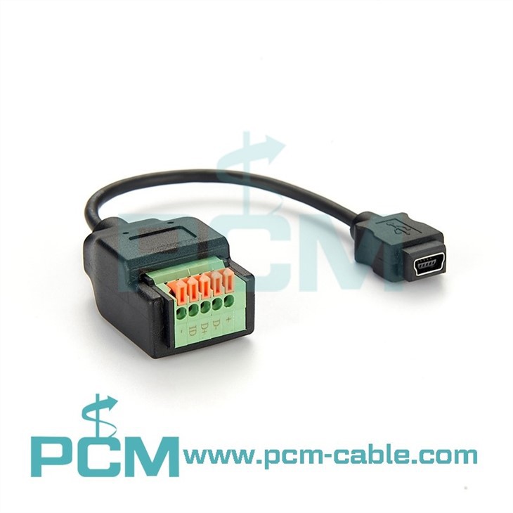 USB Mini B Female Socket to 5 pin Terminal Cable (3)