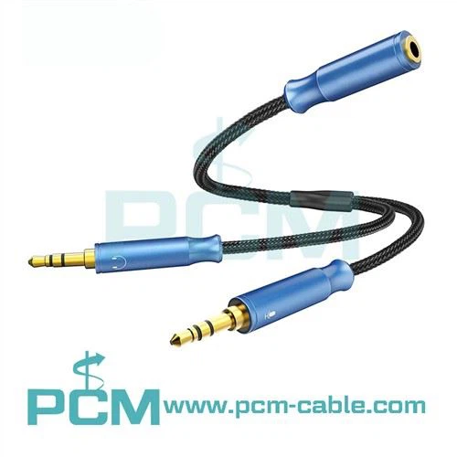 Kabel przedłużający audio stereo Y 3,5 mm