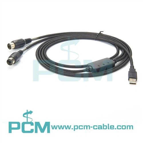 5-pinowy kabel DIN MIDI do USB ze wskaźnikiem LED