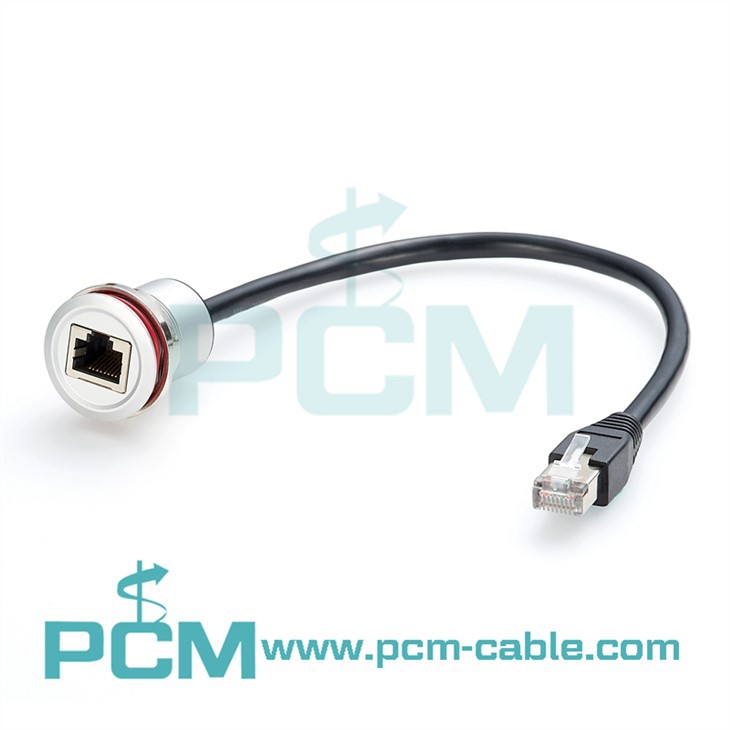 Złącze RJ45 Cat6 z kablem kompatybilnym z Hartingiem