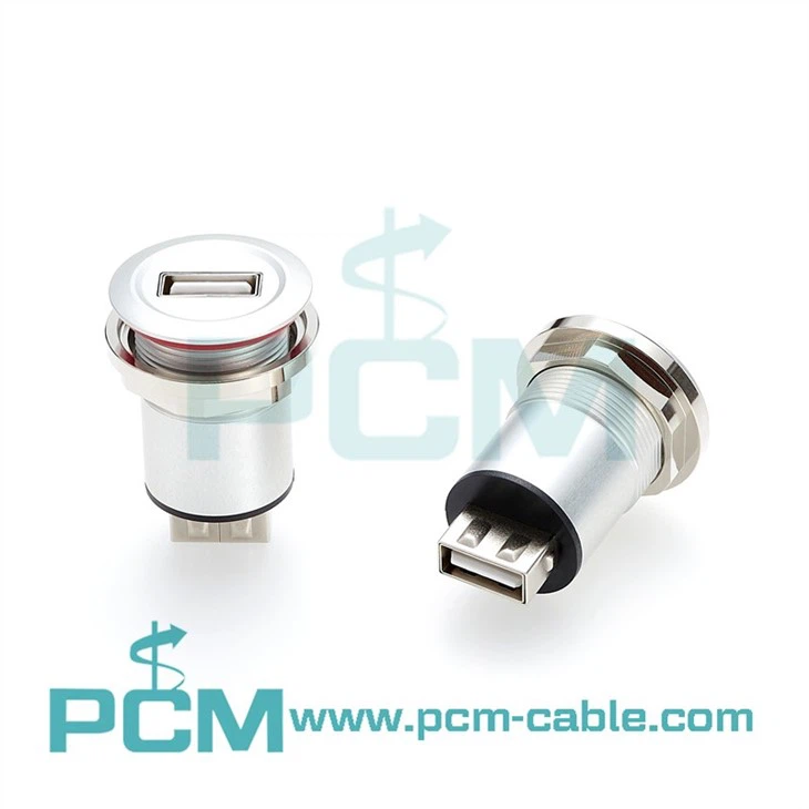 round panel mount usb adapter
