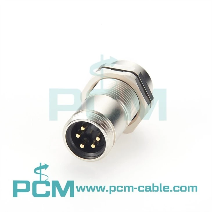 Mini-Change A-Size Bulkhead Feed-Through male connector