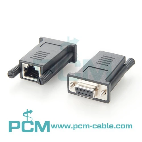 Adapter konsoli modułowej DB9 żeński na żeński RJ45