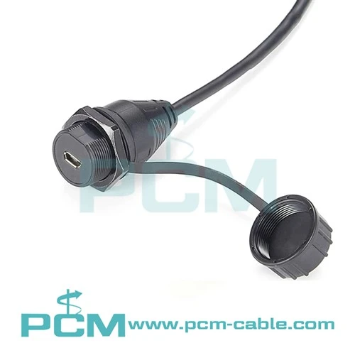 Wodoodporne złącze USB Micro B żeńskie