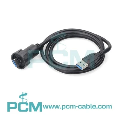 Wodoodporny kabel USB Mini B do montażu