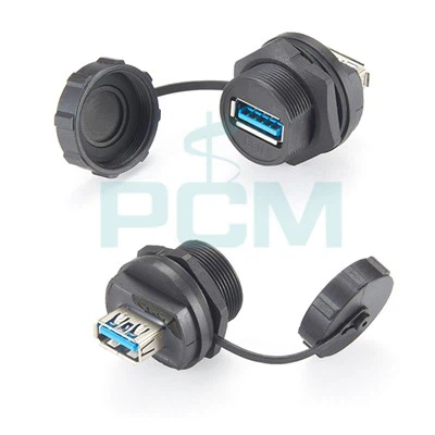 Wodoodporne złącze USB 3.0 IP67. Złącze USB żeńskie do żeńskiego