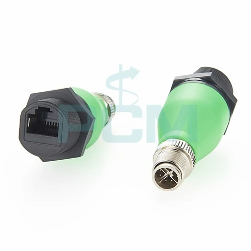 Kod M12 X do adapterów do montażu panelowego RJ45