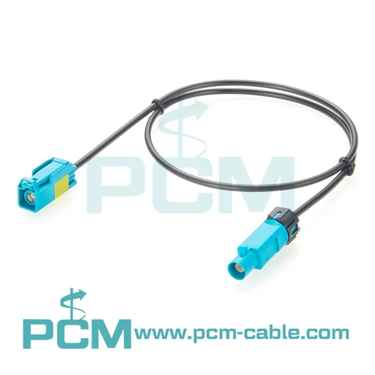Water-Resistant Fakra Z Code Male-Female LVDS Signal Connector Cable